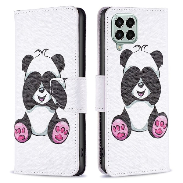 Wonderland Samsung Galaxy M33 5G flip etui - Panda White
