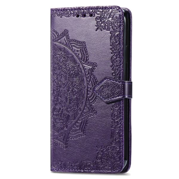 Mandala Xiaomi 14T etui i lær - Lilla Purple