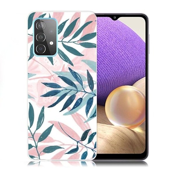 Deco Samsung Galaxy A32 5G etui - grønt blad Multicolor
