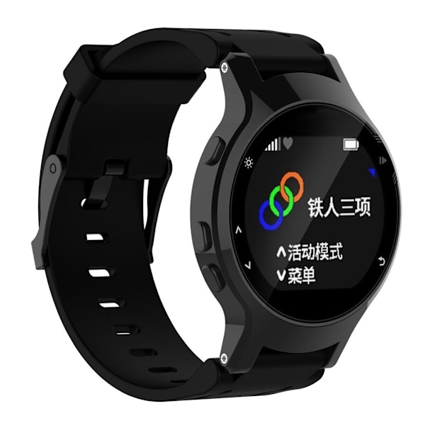 Garmin Forerunner 225 silikone rem - Sort Black