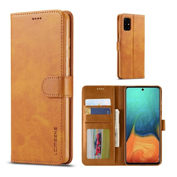 LC.Imeeke läder Samsung Galaxy A51 5G fodral - Brun Brun