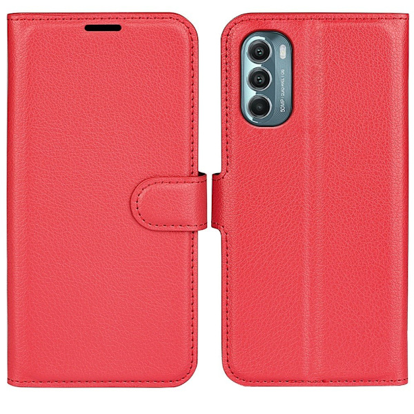 Classic Motorola Moto G Stylus 5G (2022) flip kuoret - Punainen Red