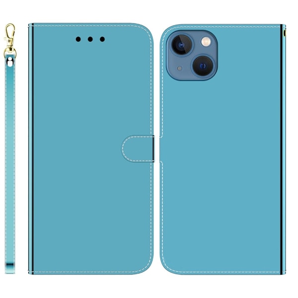 Mirror iPhone 14 flip case - Sininen Blue