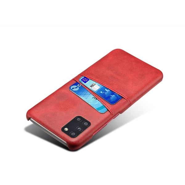 Dual Card kuoret - Samsung Galaxy A31 - Punainen Red