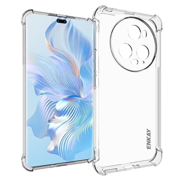 ENKAY gjennomsiktig fallsikkert etui for Honor Magic5 Pro Transparent