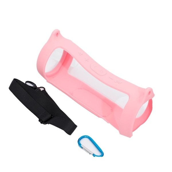 JBL Charge 4 silikonfodral + axelrem - Rosa Rosa
