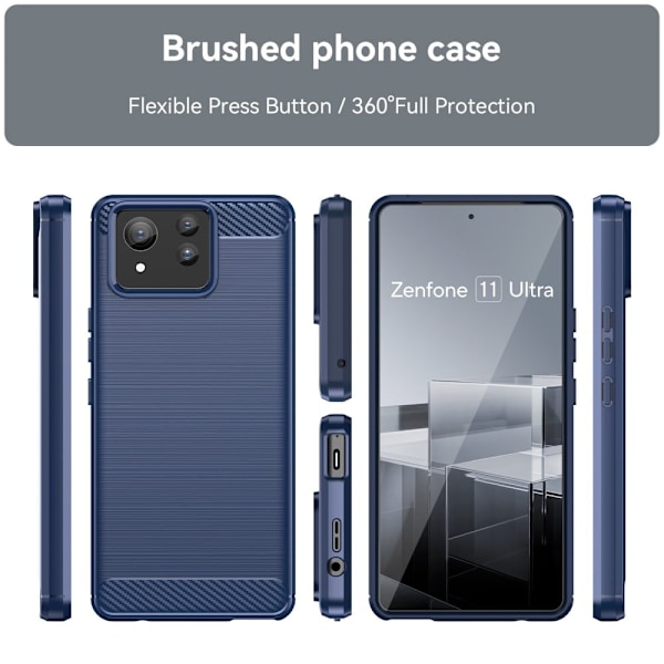 Carbon Flex Asus Zenfone 11 Ultra kotelot - Sininen Blue