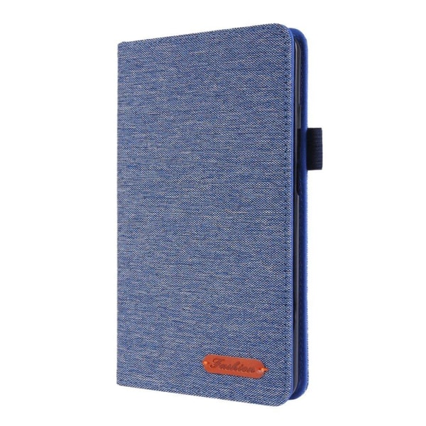 Lenovo Tab M7 cloth theme leather case - Blue Blue