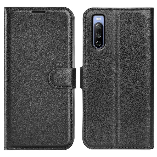 Klassisk Sony Xperia 10 IV flip etui - Sort Black