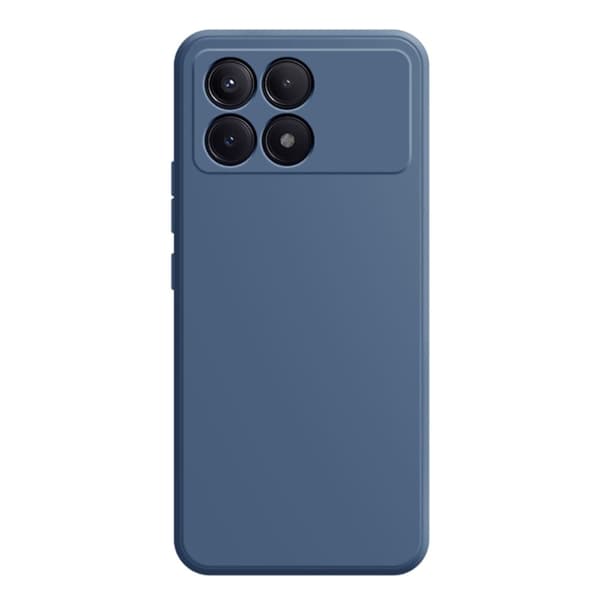 Mikrofiberfôret deksel i mykt gummi for Xiaomi Redmi K70E - Gress Grå Silver grey
