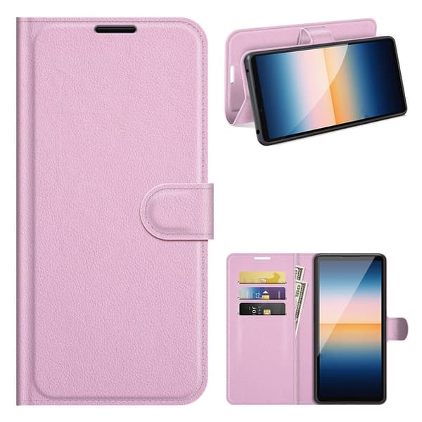 Classic Sony Xperia 10 III Flip Etui - Lyserød Pink