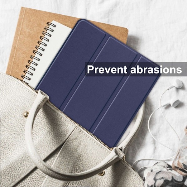 Tri-fold læderstativ-etui til Lenovo Tab P11 Pro (2. generation) - Blå Blue