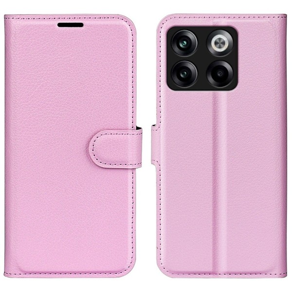 Klassisk OnePlus Ace Pro / 10t Flip Etui - Lyserød Pink