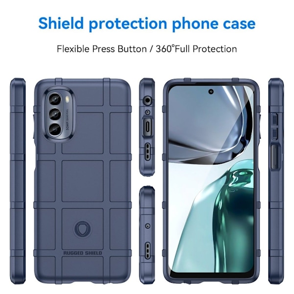 Rugged Shield Motorola Moto G62 5G skal - Blå Blå