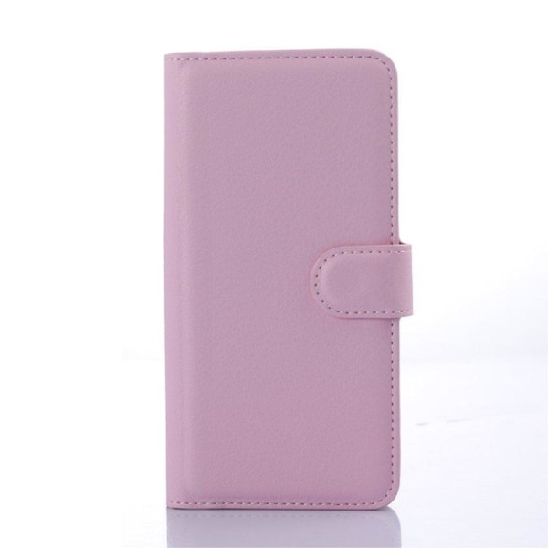 HTC Desire 650 beskyttende og flot læder-etui - Lyserød Pink