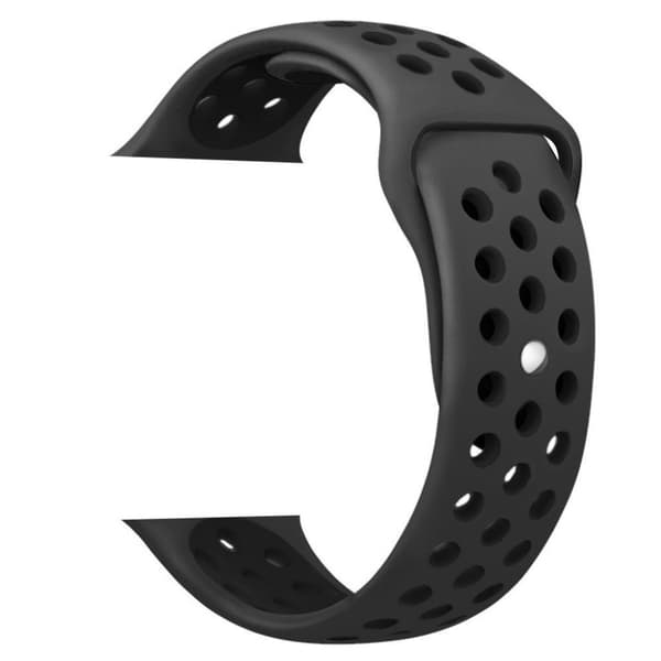 Garmin Forerunner 245 Music tofarvet silikoneurrem - Sort / Mørkegrå Black
