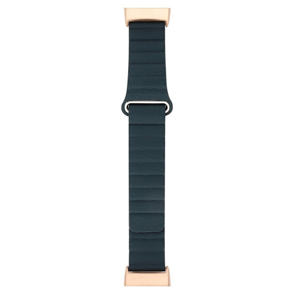 Fitbit Charge 3 klockarmband i äkta läder - Marinblå Blå