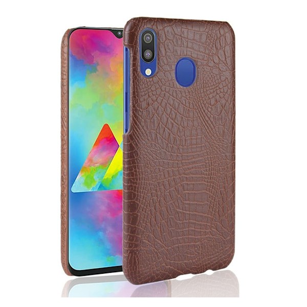 Samsung Galaxy A40 Krokodille Belagt Etui - Svart Brown