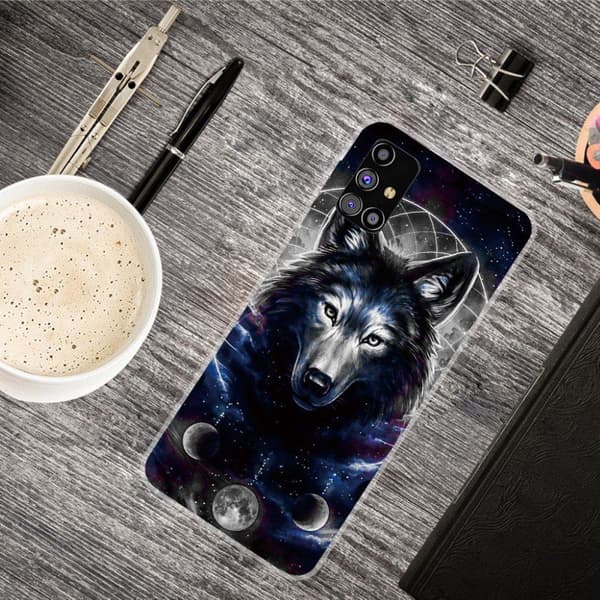 Deco Samsung Galaxy M51 kotelot - Musta Susi Black