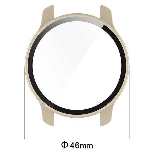 Garmin Venu 2 Plus cover with tempered glass screen protector - Pink Rosa