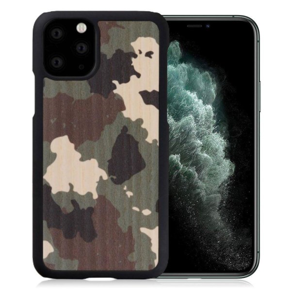 Man&Wood premium etui til iPhone 11 Pro Max - Camouflage Multicolor
