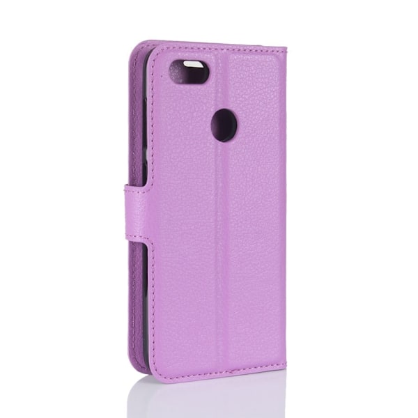Huawei P9 Lite Mini trendikäs nahkakotelo - Violetti Purple