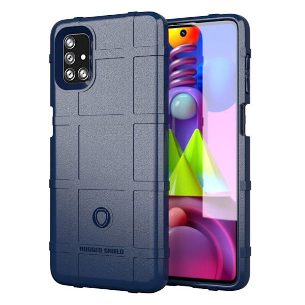 Rugged Shield Etui Samsung Galaxy M51 - Blå Blue
