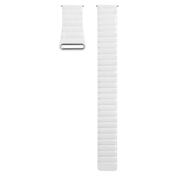 20mm Universal aitoa nahkaa kellon hihna - Valkoinen White
