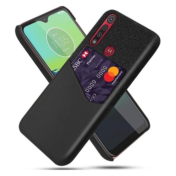 Bofink Motorola Moto G8 Play skal med korthållare - Svart Svart