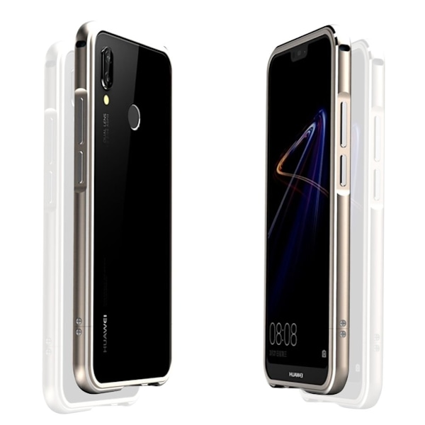 Huawei P20 Lite Fodral i galvaniserad aluminiumlegering - Guld Guld