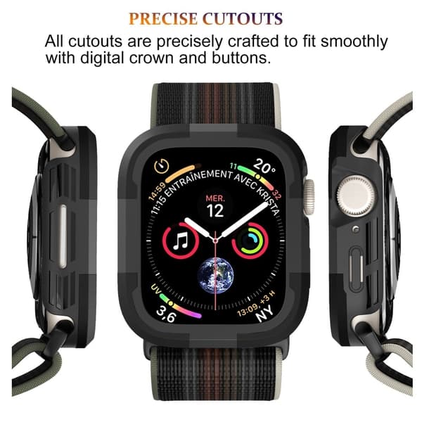 Apple Watch Series 8 (45 mm) skyddsfodral - Svart Svart