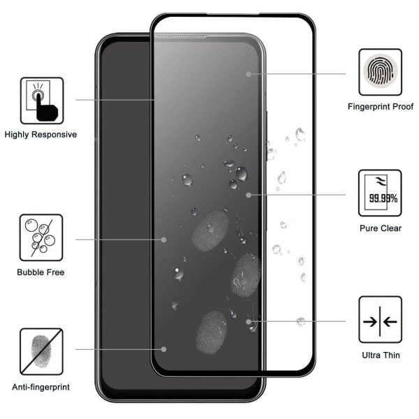 Asus Zenfone 9 skärmskydd med hög beröringskänslighet Transparent