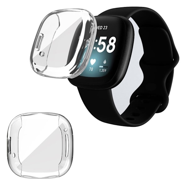 ENKAY HAT PRINCE kestävä runko Fitbit Sense / Versa 3 - Läpinäkyvä Transparent