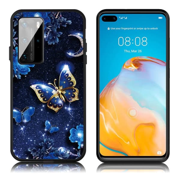 Imagine Huawei P40 deksel - Sommerfugler Blue