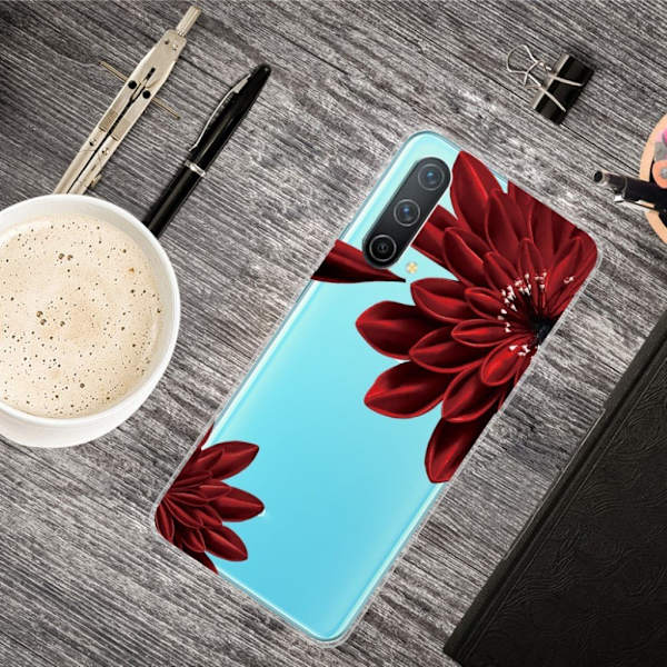 Deco OnePlus Nord CE 5G deksel - Rød Blomst Red