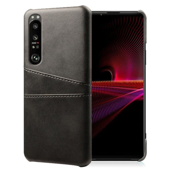 Dual Card case Sony Xperia 1 III - Sort Black