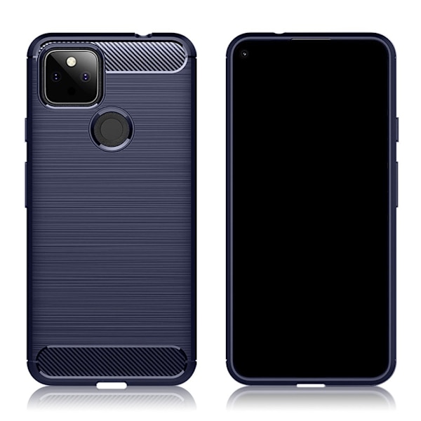 Carbon Flex Etui Google Pixel 5a - Blå Blue