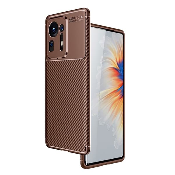 Carbon Shield Xiaomi Mix 4 Suojakotelo - Ruskea Brown