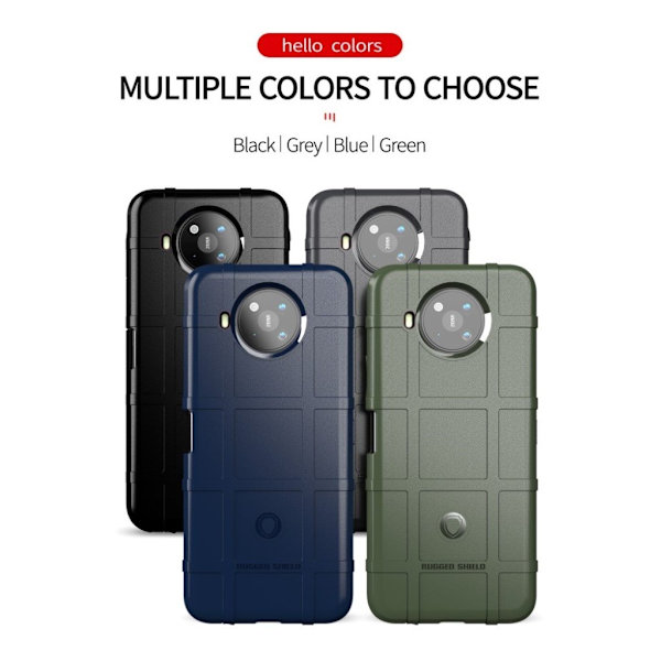 Rugged Shield Etui Nokia 8.3 5g - Grøn Green
