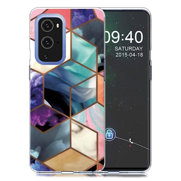 Marble design OnePlus 9 Pro kotelot - Värikäs Kuutio Laatta Multicolor