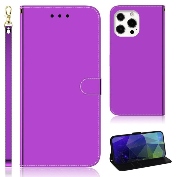 Mirror etui til iPhone 13 Pro - Lilla Purple