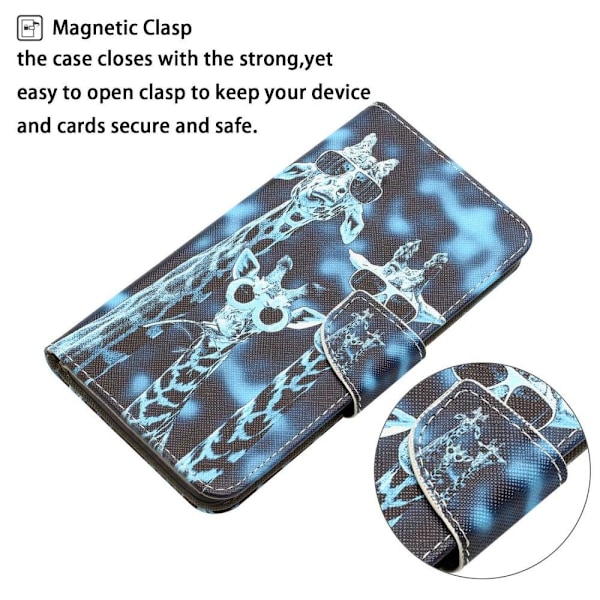Wonderland Samsung Galaxy S22 flip etui - Giraf Blue