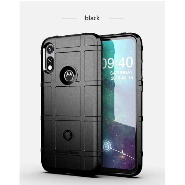 Rugged Shield Motorola Moto E (2020) kotelot - Musta Black