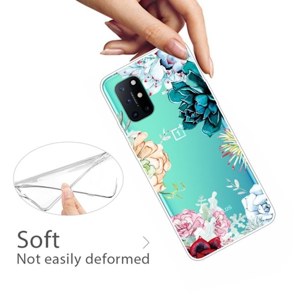 Christmas OnePlus 8T fodral - livliga blommor multifärg