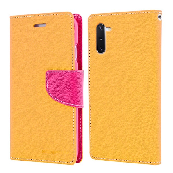MERCURY Fancy dagbok - Samsung Galaxy Note 10 - Gul Yellow