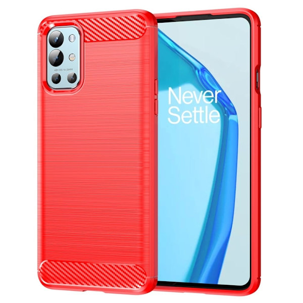 Carbon Flex Suojakotelo OnePlus 9R - Punainen Red