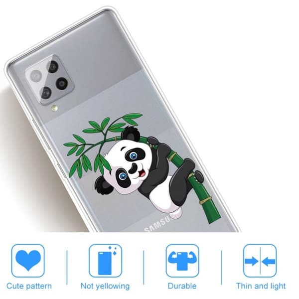 Deco Samsung Galaxy A42 5G skal - Panda Vit