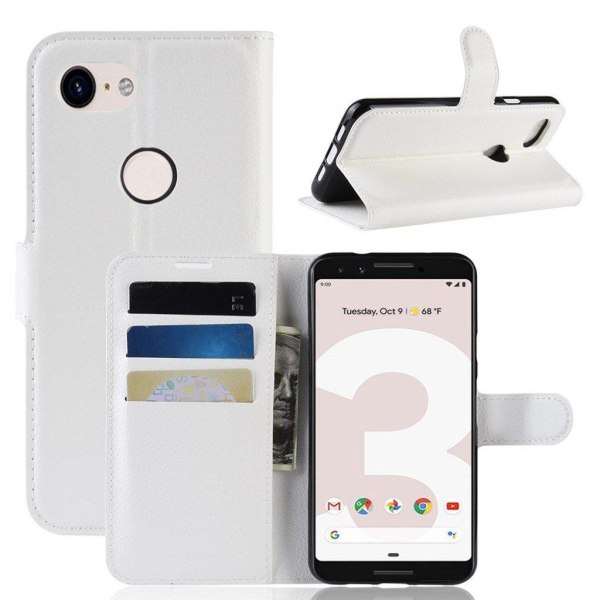 Classic Google Pixel 3a flip kotelot - Valkoinen White