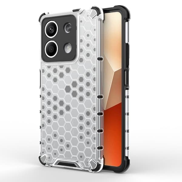 Bofink Honeycomb Xiaomi Redmi Note 13 5G  cover - Grå Silver grey