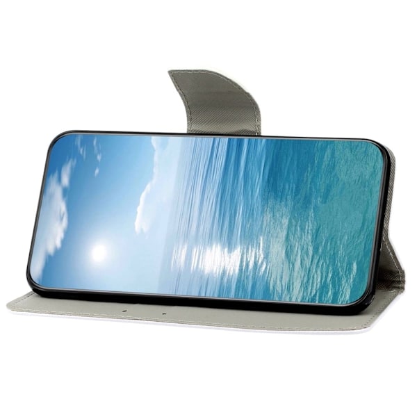 Wonderland Samsung Galaxy S22 Plus Flip Etui - Blå Sommerfugl Blue